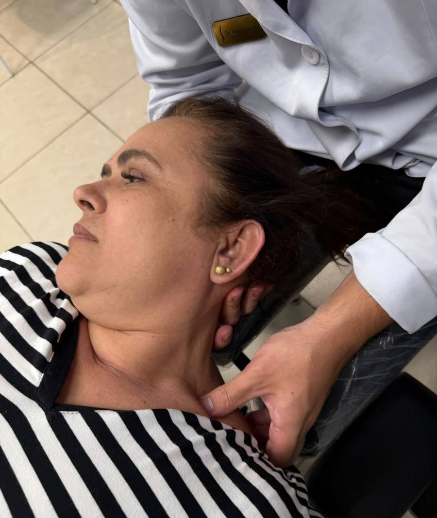 Avaliação cervical, outro paciente